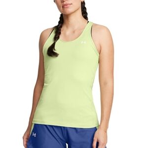 NWT Under Armour Womens HeatGear Armour Racer Tank Retro Light Green - Size XL